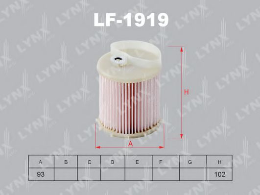 LYNXauto LF1919 Топливный фильтр LYNXAUTO 