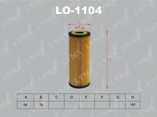 LYNXauto LO1104 Масляный фильтр для PORSCHE