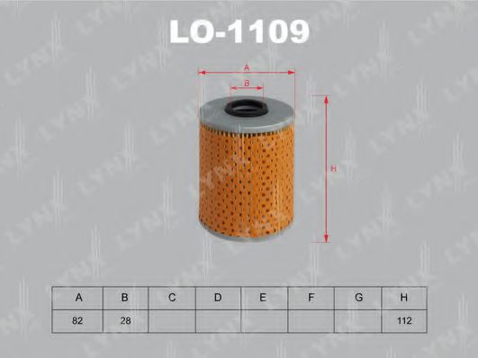 LYNXauto LO1109 Масляный фильтр LYNXAUTO 