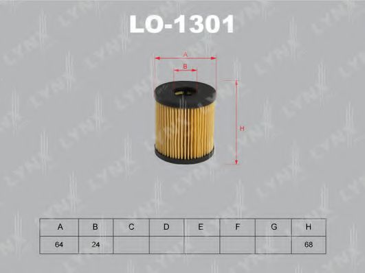 LYNXauto LO1301 Масляный фильтр LYNXAUTO для VOLVO