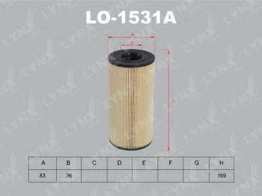 LYNXauto LO1531A Масляный фильтр для SSANGYONG ISTANA