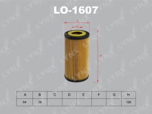 LYNXauto LO1607 Масляный фильтр для VOLVO XC60