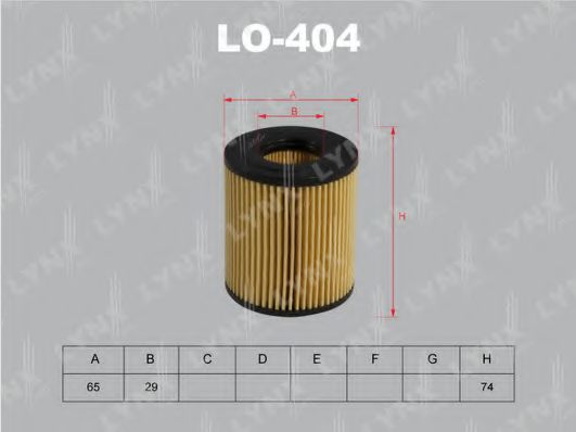 LYNXauto LO404 Масляный фильтр LYNXAUTO для FORD