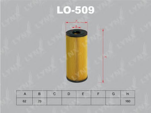 LYNXauto LO509 Масляный фильтр для MERCEDES-BENZ W124