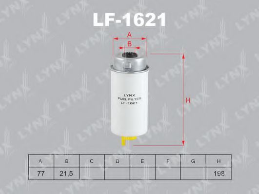 LYNXauto LF1621 Топливный фильтр LYNXAUTO для FORD