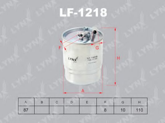 LYNXauto LF1218 Топливный фильтр для JEEP