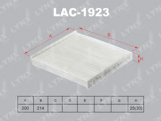 LYNXauto LAC1923 Фильтр салона для FORD TRANSIT