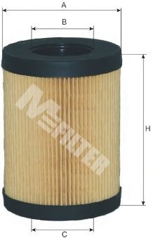 MFILTER TE611 Масляный фильтр MFILTER для DAF