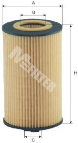 MFILTER TE627 Масляный фильтр для MERCEDES-BENZ UNIMOG