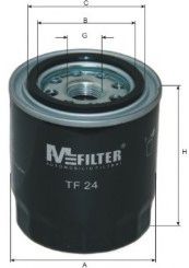 MFILTER TF24 Масляный фильтр для HYUNDAI SOLARIS