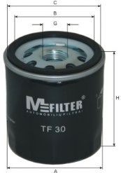 MFILTER TF30 Масляный фильтр MFILTER для ALFA ROMEO
