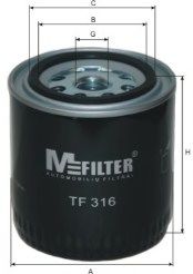 MFILTER TF316 Масляный фильтр MFILTER 
