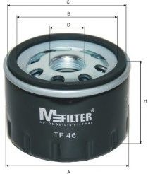 MFILTER TF46 Масляный фильтр для RENAULT LOGAN