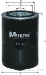 MFILTER TF53 Масляный фильтр MFILTER для VOLVO