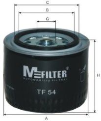 MFILTER TF54 Масляный фильтр для VOLVO 460