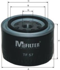 MFILTER TF57 Масляный фильтр MFILTER для LADA