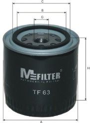 MFILTER TF63 Масляный фильтр для GAZ VOLGA