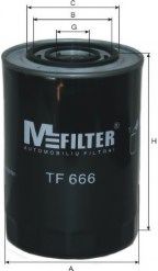 MFILTER TF666 Масляный фильтр MFILTER для RENAULT MASTER
