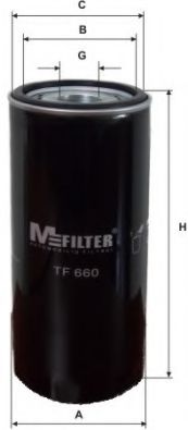 MFILTER TF660 Масляный фильтр MFILTER для VOLVO
