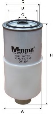 MFILTER DF304 Топливный фильтр MFILTER 