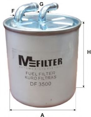 MFILTER DF3500 Топливный фильтр для CHRYSLER