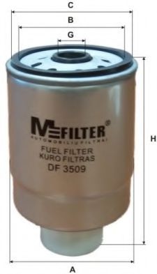 MFILTER DF3509 Топливный фильтр для CITROËN CHANSON