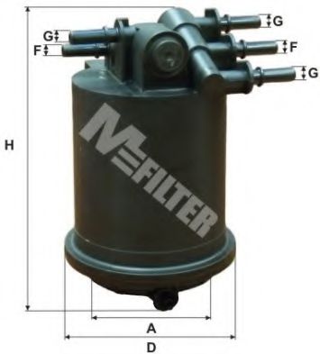 MFILTER DF3517 Топливный фильтр MFILTER 