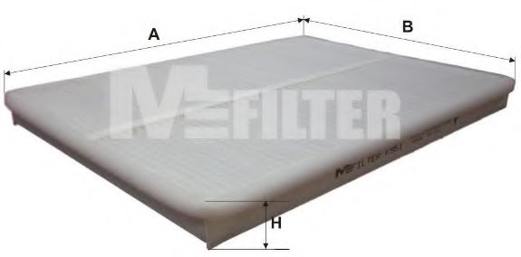 MFILTER K951 Фильтр салона для DAF CF