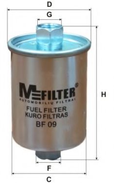 MFILTER BF09 Топливный фильтр для CHEVROLET BERETTA