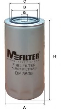 MFILTER DF3506 Топливный фильтр MFILTER 