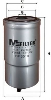 MFILTER DF3510 Топливный фильтр для IVECO DAILY