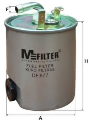 MFILTER DF677 Топливный фильтр MFILTER для MERCEDES-BENZ