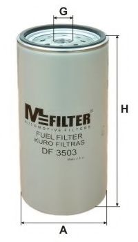 MFILTER DF3503 Топливный фильтр MFILTER для MERCEDES-BENZ