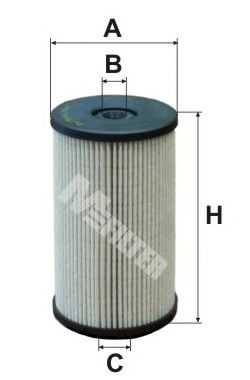 MFILTER DE3128 Топливный фильтр MFILTER для VOLKSWAGEN
