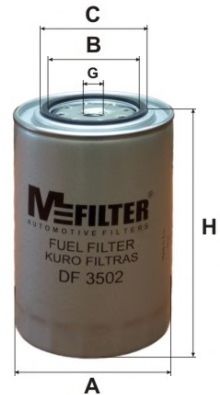MFILTER DF3502 Топливный фильтр MFILTER 