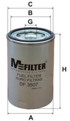 MFILTER DF3507 Топливный фильтр MFILTER 