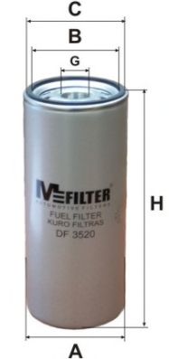 MFILTER DF3520 Топливный фильтр MFILTER 