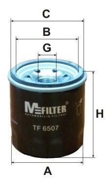 MFILTER TF6507 Масляный фильтр для DAIHATSU YRV