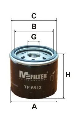 MFILTER TF6512 Масляный фильтр MFILTER для RENAULT