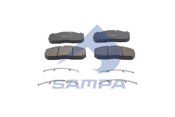 SAMPA 096602 Комплект тормозных колодок, дисковый тормоз 