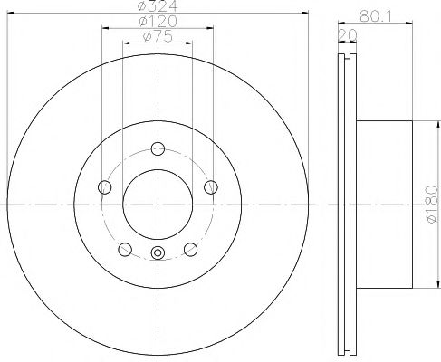 HELLA PAGID 8DD355112701 Тормозные диски для SSANGYONG TURISMO