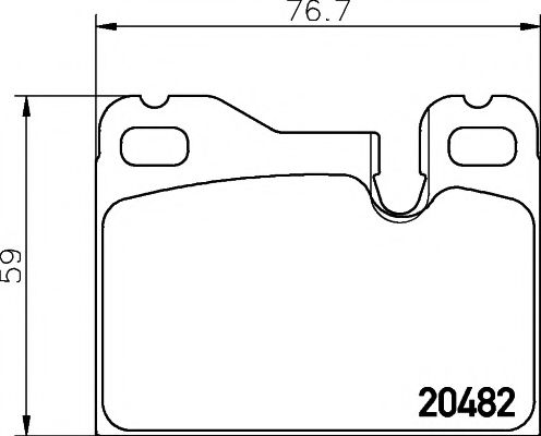 HELLA PAGID 8DB355007691 Тормозные колодки HELLA PAGID 