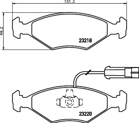 HELLA PAGID 8DB355008391 Тормозные колодки HELLA PAGID 