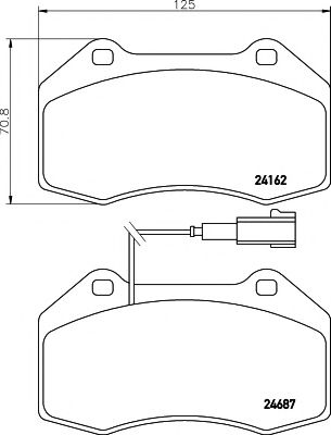 HELLA PAGID 8DB355014061 Тормозные колодки и сигнализаторы для ALFA ROMEO MITO (955) 1.4 TJet HELLA PAGID 8DB355014061 Тормозные колодки и сигнализаторы для ALFA ROMEO MITO (955) 1.4 TJet