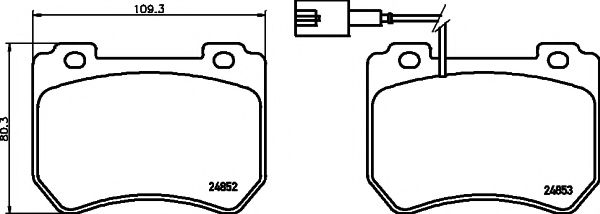 8DB 355 014-651 HELLA PAGID Тормозные колодки 8DB 355 014-651 HELLA PAGID Тормозные колодки