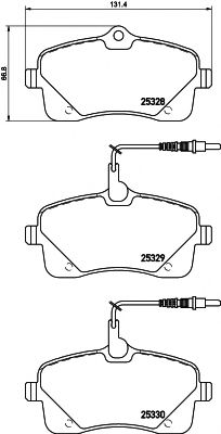 8DB 355 016-261 HELLA PAGID Тормозные колодки 8DB 355 016-261 HELLA PAGID Тормозные колодки