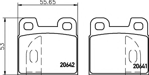 8DB 355 017-391 HELLA PAGID Тормозные колодки 8DB 355 017-391 HELLA PAGID Тормозные колодки