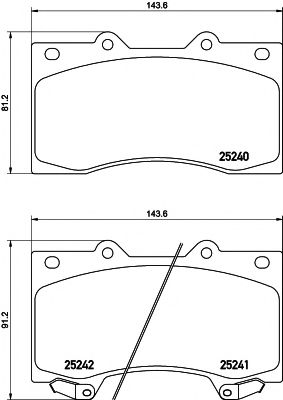 8DB 355 019-531 HELLA PAGID Тормозные колодки 8DB 355 019-531 HELLA PAGID Тормозные колодки