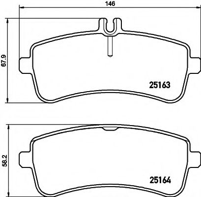 HELLA PAGID 8DB355021521 Тормозные колодки для MERCEDES-BENZ AMG