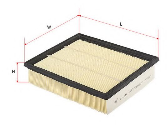 SAKURA AUTOMOTIVE A1524 Воздушный фильтр 